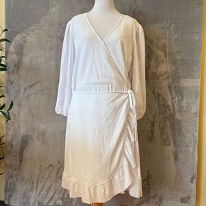 Cato Classic Wrap Cocktail Wedding Guest Boho Summer Sundress Sz XL
